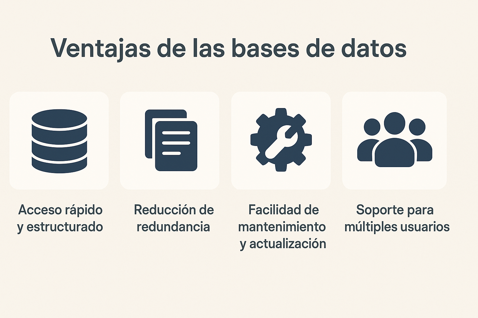 Bases de Datos Ventajas