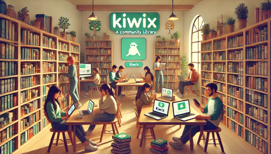 Bibliotecas Comunitarias con base de datos kiwix