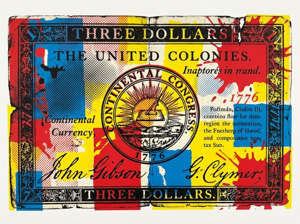 Billete de moneda Continental de 1776
