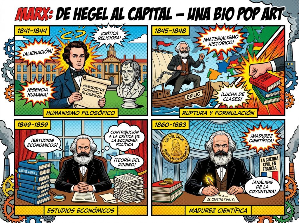 Biografía Intelectual: De la Crítica Hegeliana a la Economía Política en Londres - Karl Marx