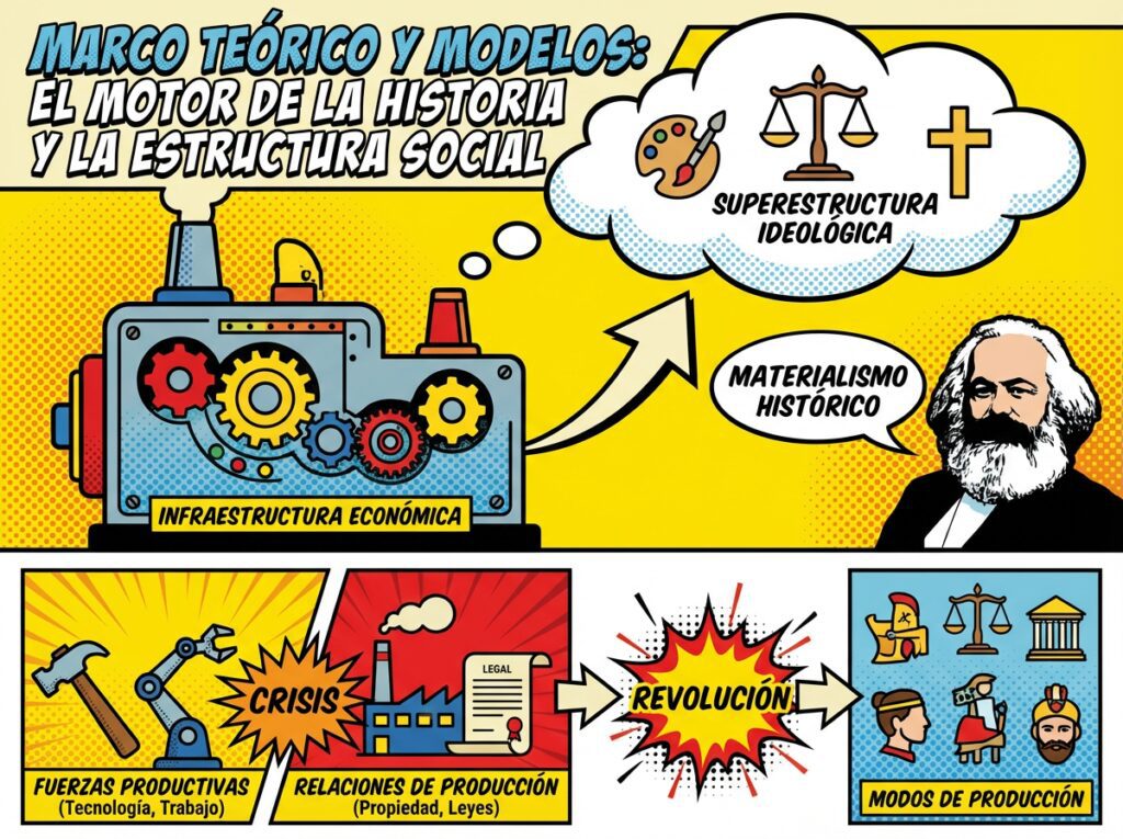 Marco Teórico y Modelos El Motor de la Historia y la Estructura Social - Karl Marx