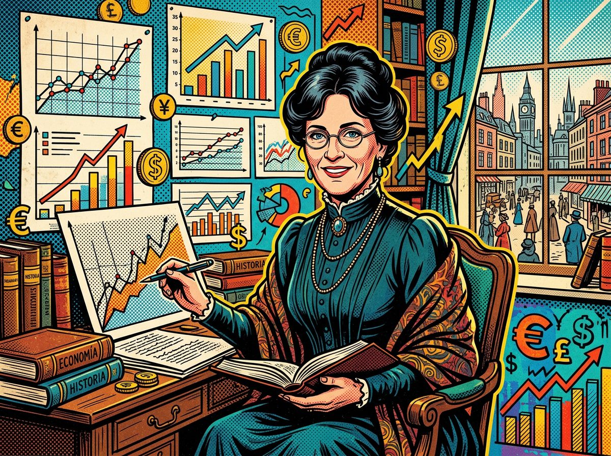 Claudia Goldin retrato pop art economista