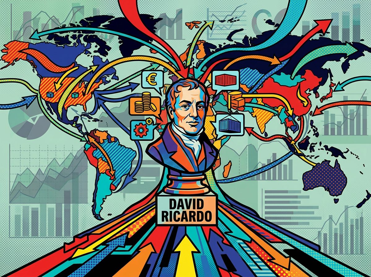 Legado de David Ricardo en el comercio internacional: su influencia en las rutas comerciales globales y la economía moderna.