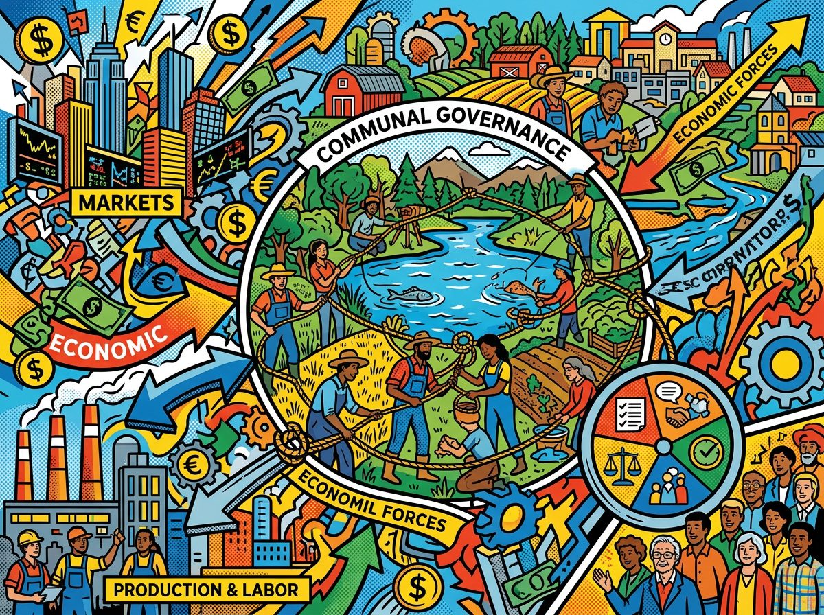 Elinor Ostrom y la gobernanza de los bienes comune pop art