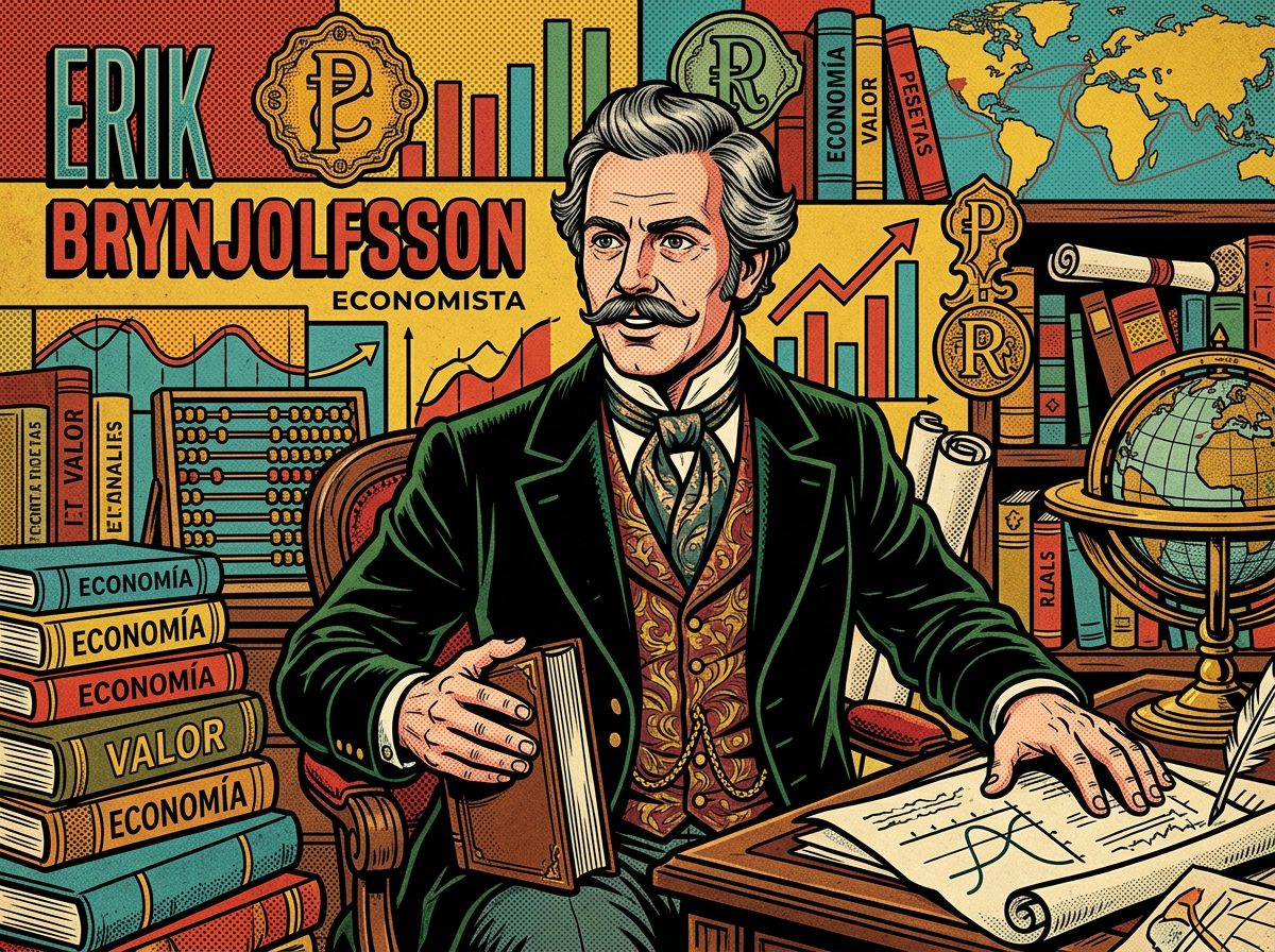 Erik Brynjolfsson retrato pop art economista