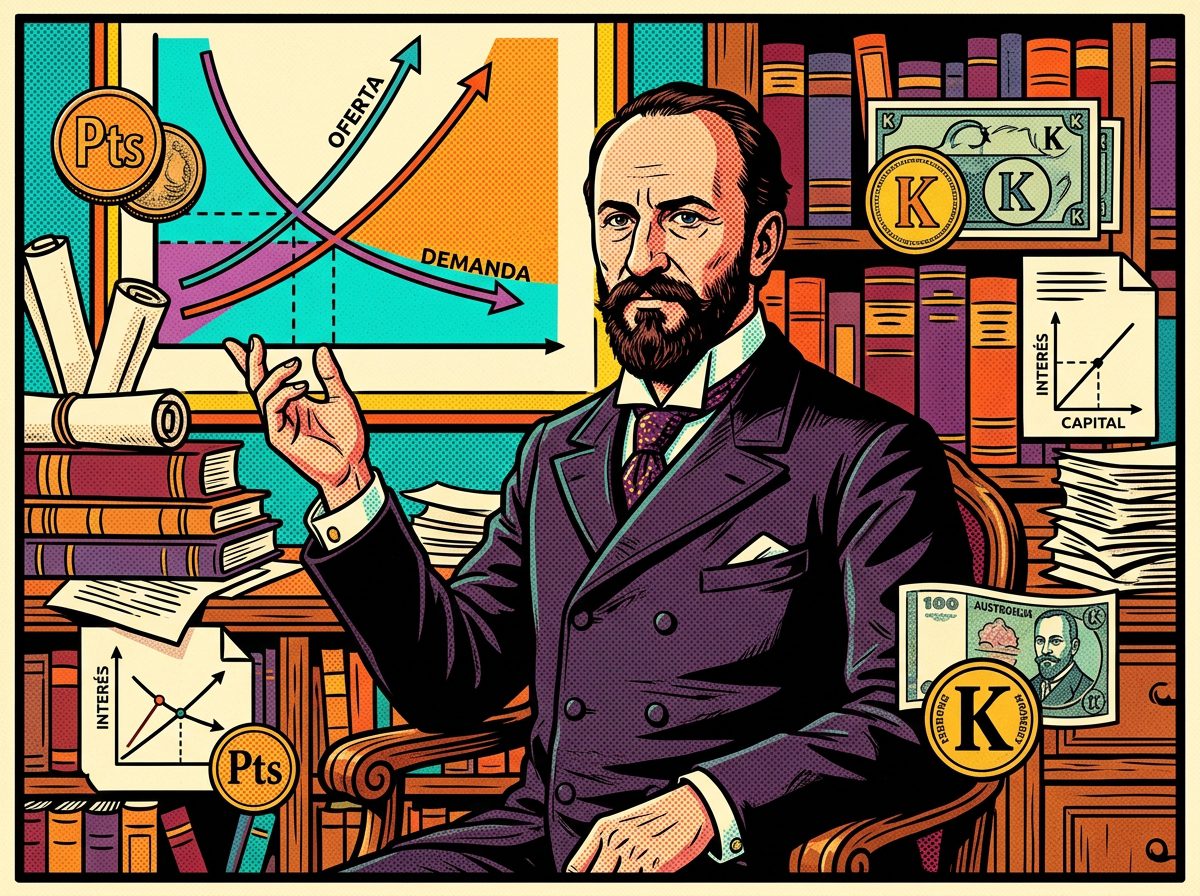 Eugen von Böhm Bawerk retrato pop art economista