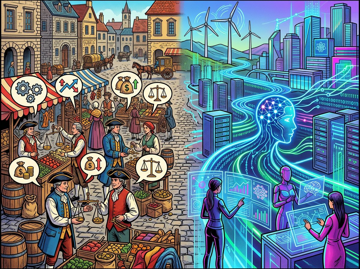 Friedrich Hayek economia digital pop art