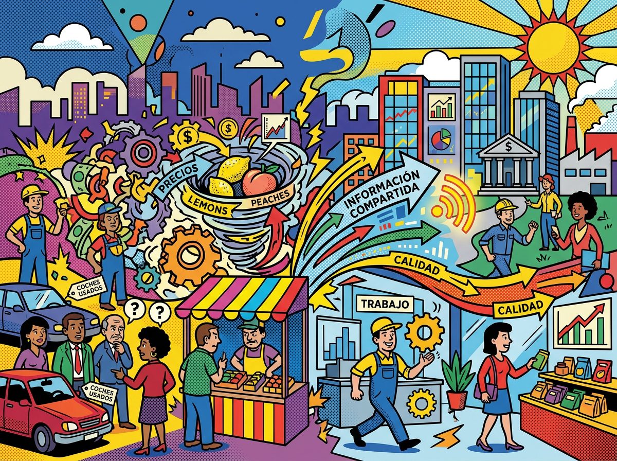 George Akerlof y la revolución de la información pop art