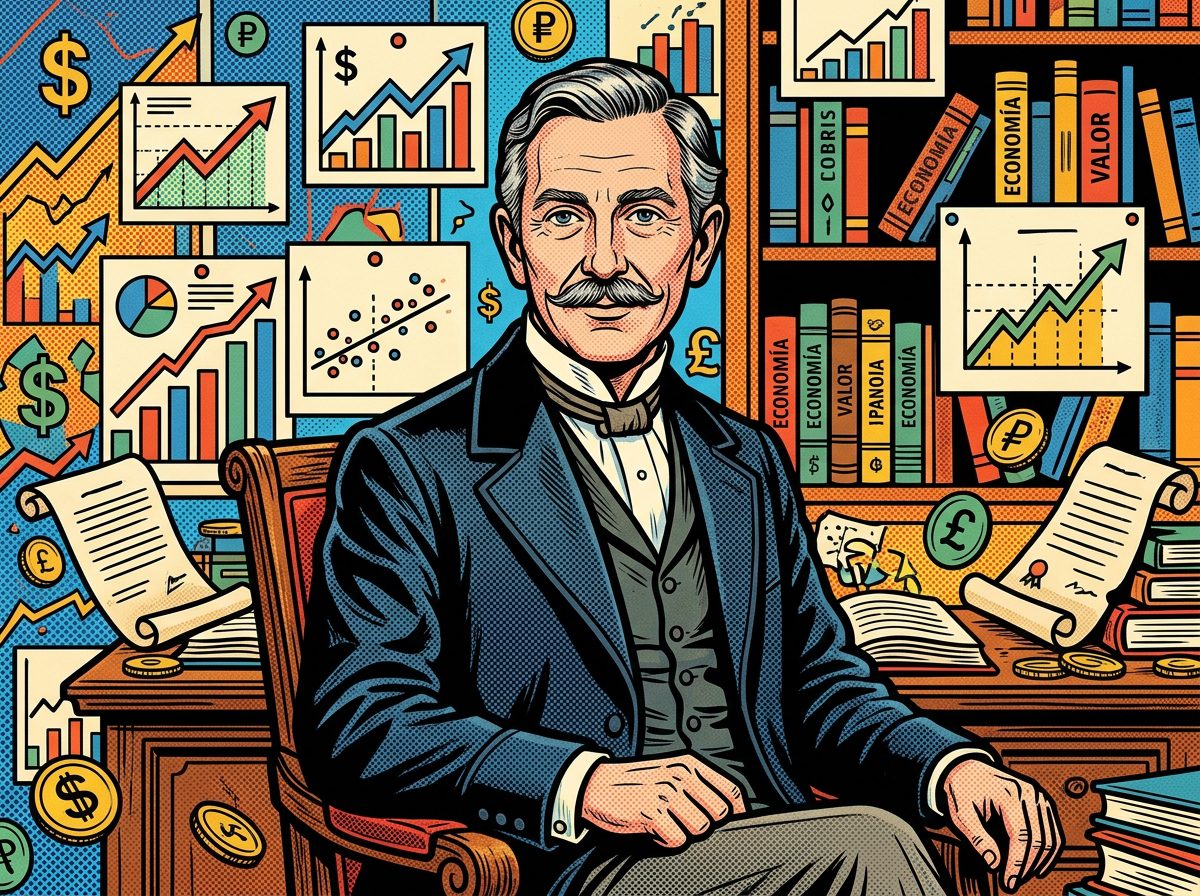 George Stigler retrato pop art economista