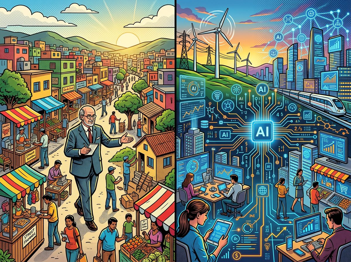 Hernando de Soto economia digital pop art