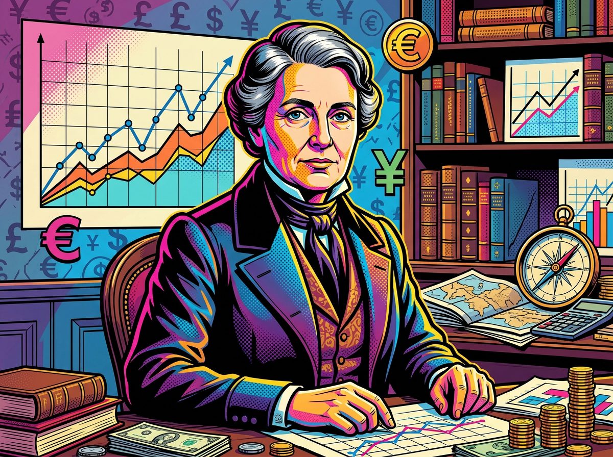 Joan Robinson retrato pop art economista