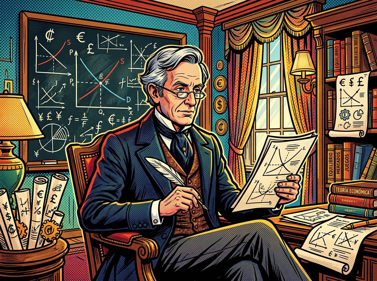 John Nash retrato pop art economista