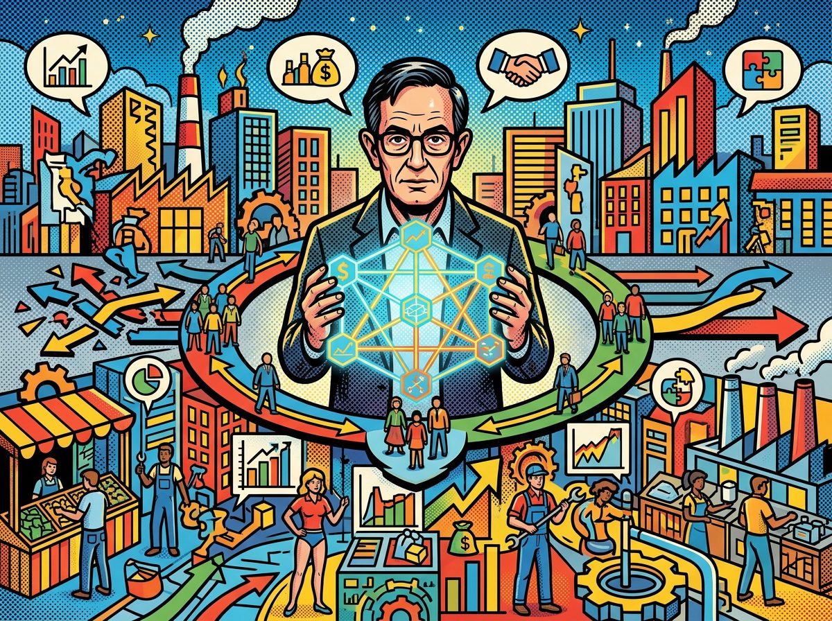 John Nash y el equilibrio que cambió la estrategia pop art