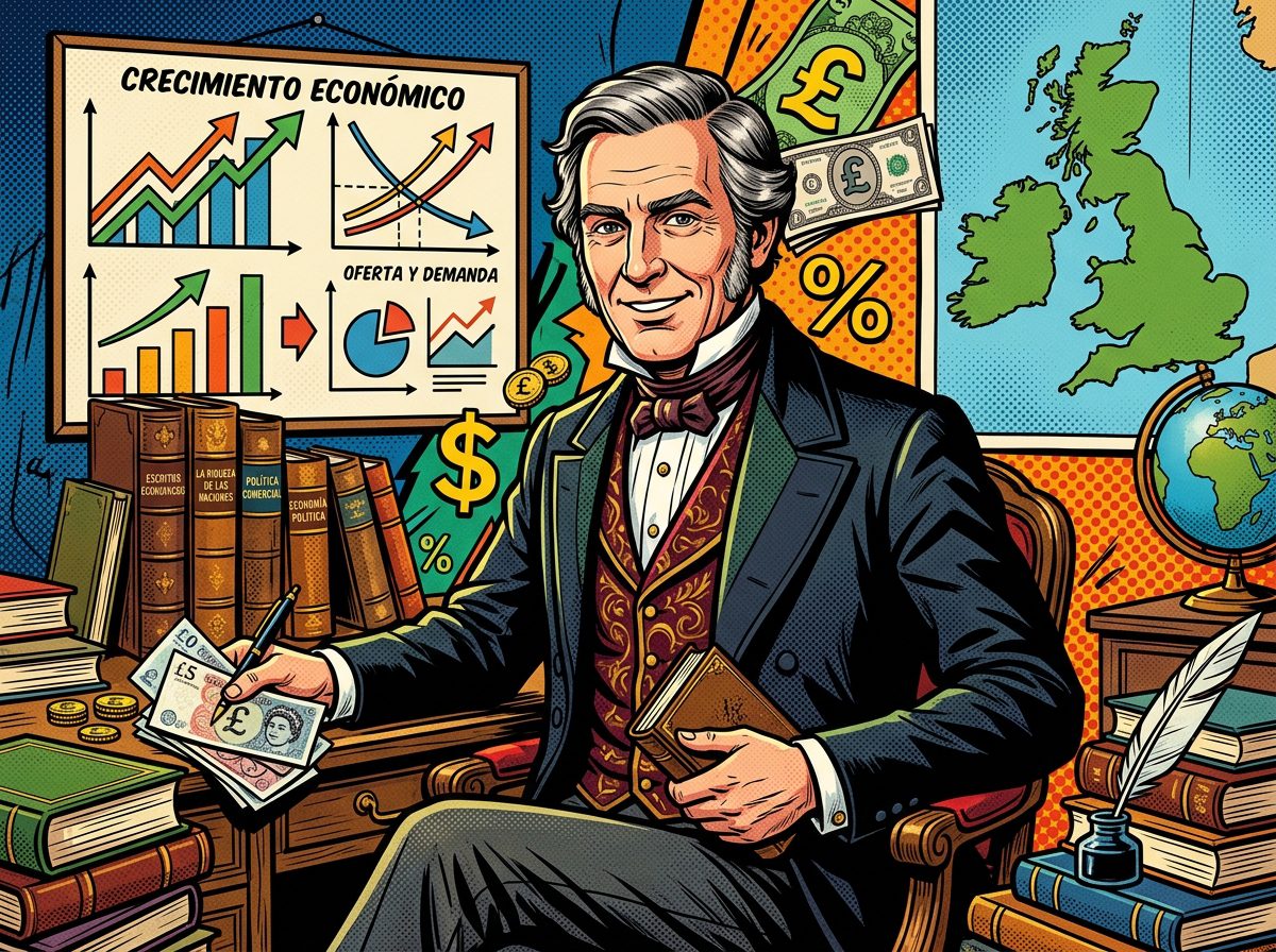 John Ramsay McCulloch retrato pop art economista