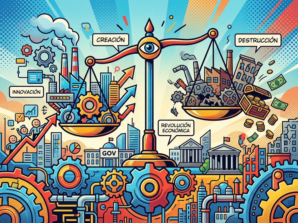 ¿Qué es la destrucción creativa en Schumpeter pop art