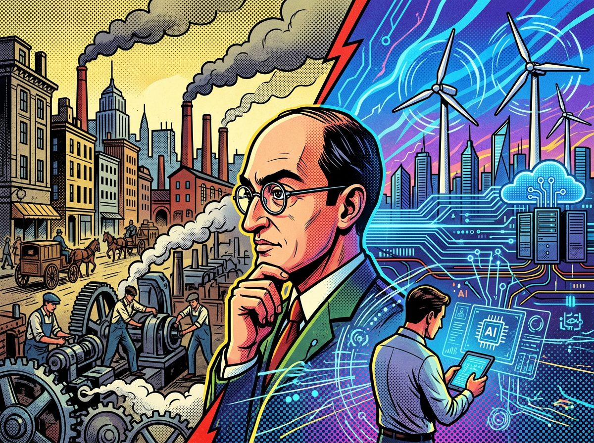 Joseph Schumpeter economia digital pop art