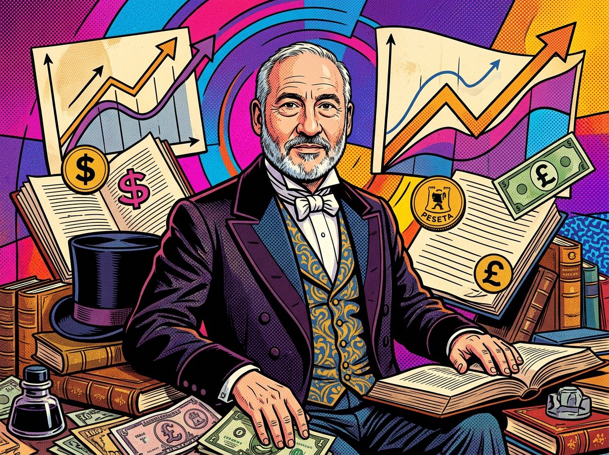 Joseph Stiglitz retrato pop art economista