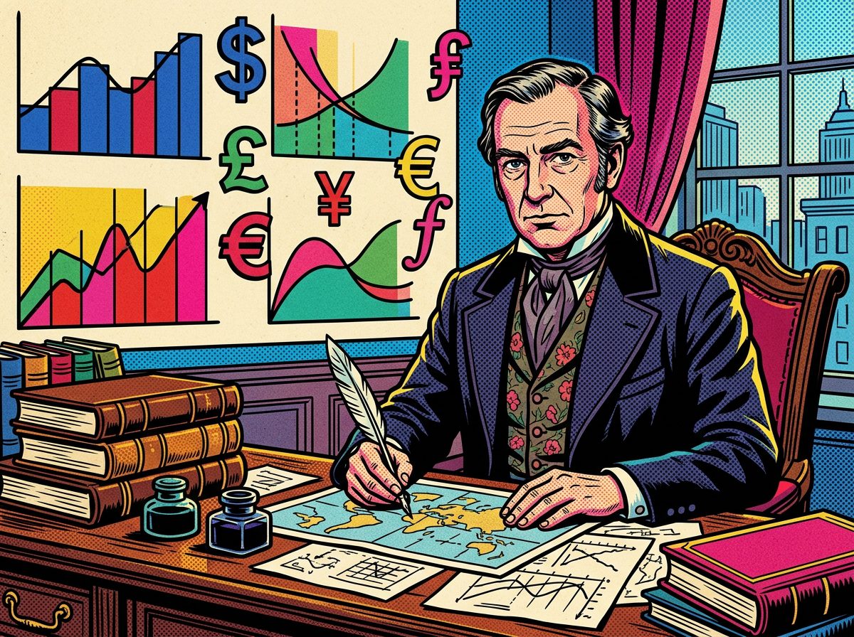 Kenneth Arrow retrato pop art economista