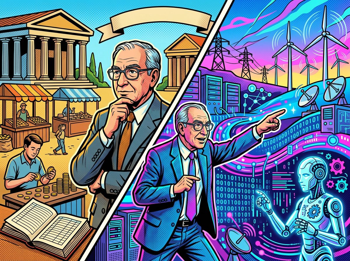 Kenneth Arrow economia digital pop art