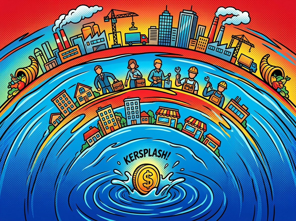 Multiplicador keynesiano efecto expansivo economía pop art