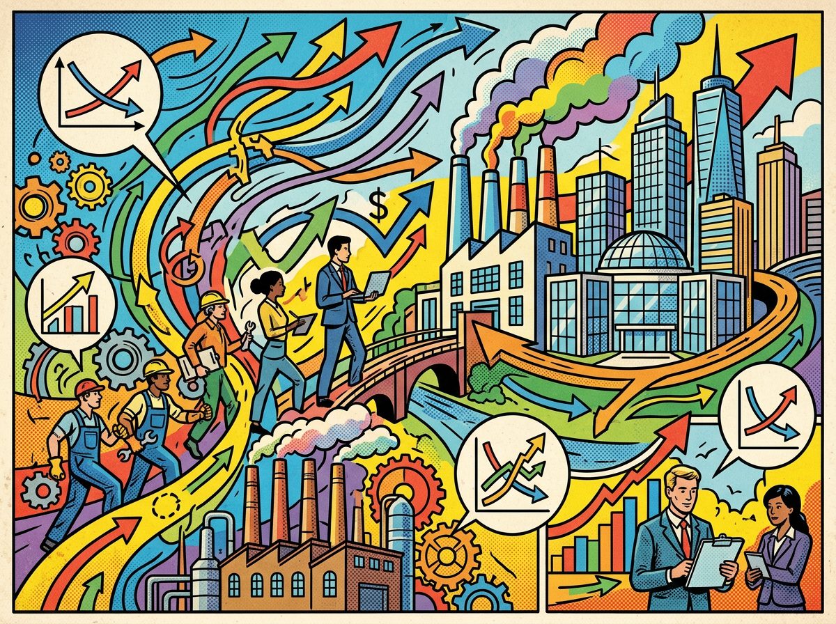 Luigi Pasinetti y el crecimiento estructural moder pop art