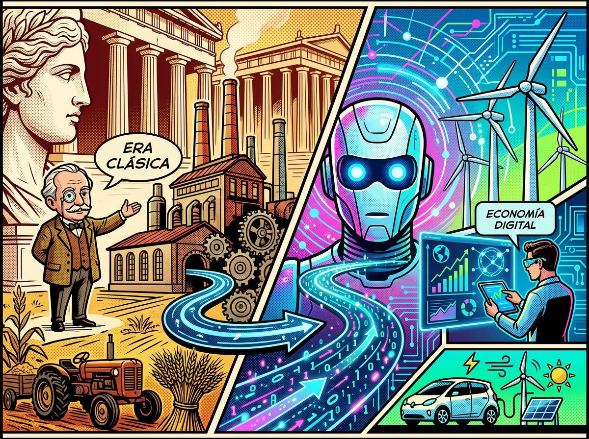 Luigi Pasinetti economia digital pop art