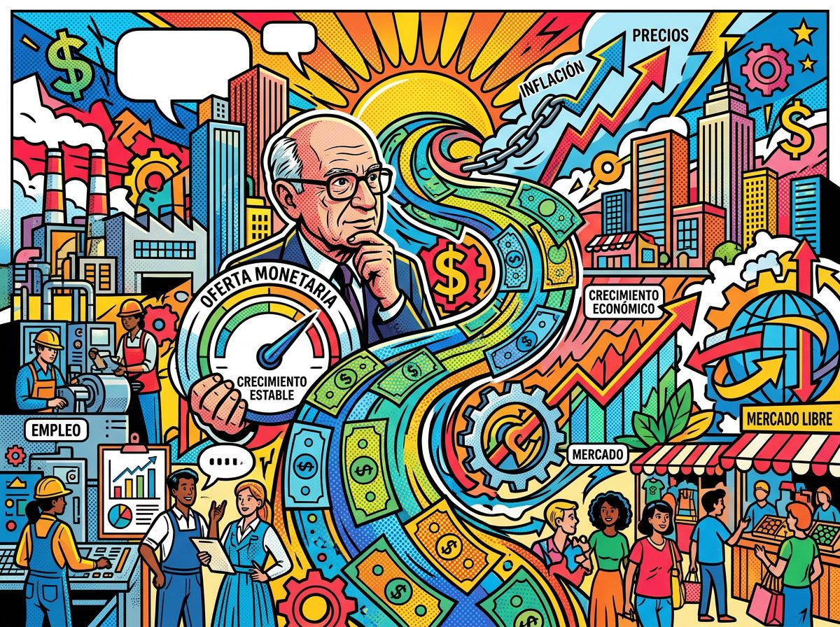 Milton Friedman y el monetarismo en la economía pop art