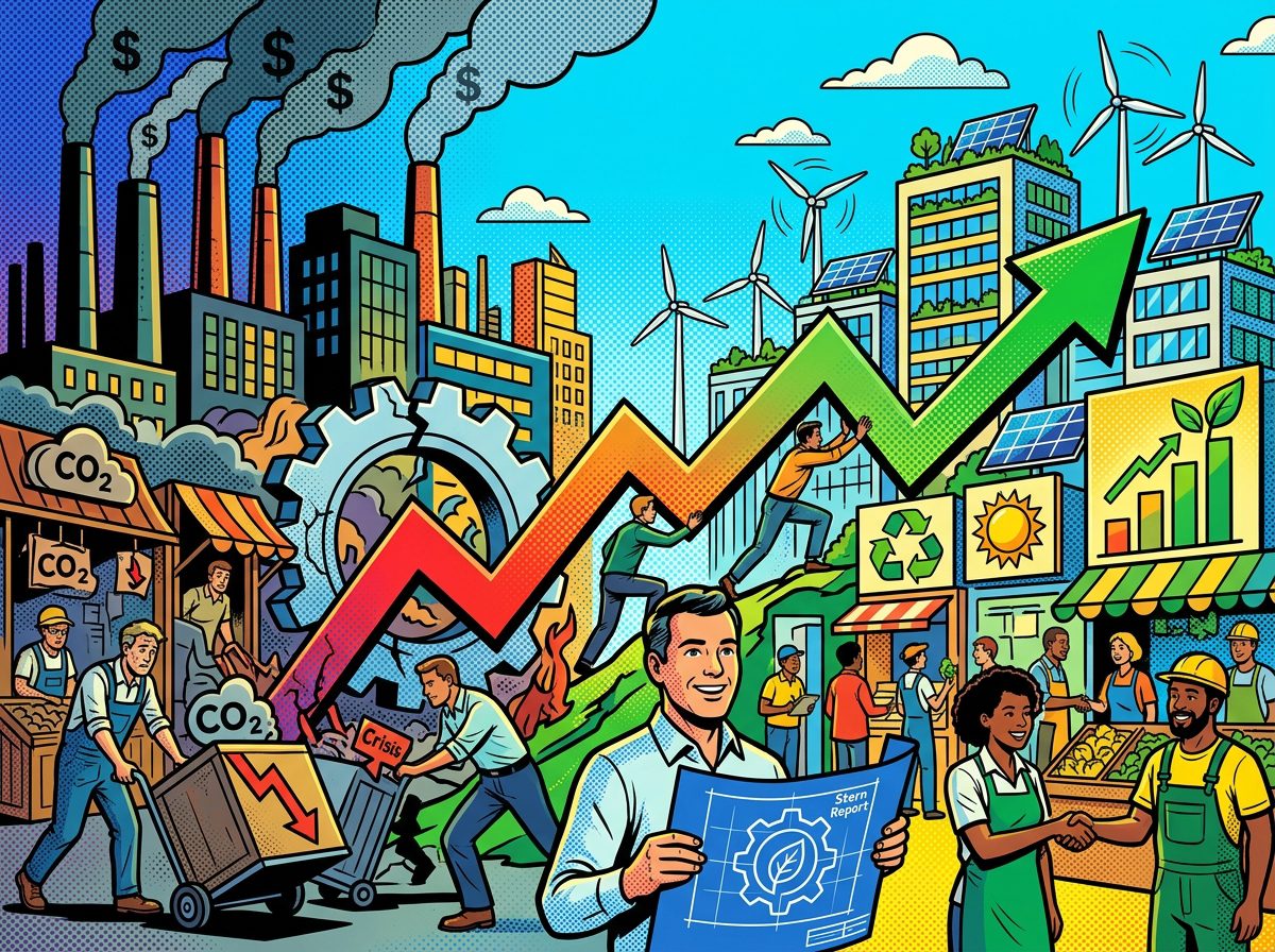 Nicholas Stern y la economía del cambio climático pop art