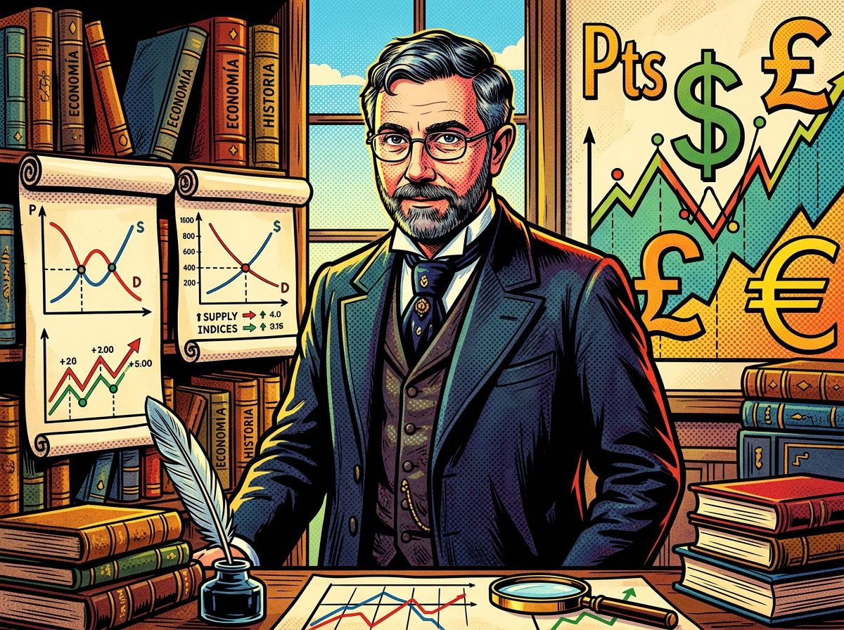 Paul Krugman retrato pop art economista