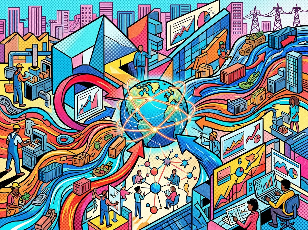 Paul Krugman y su aporte al comercio global modern pop art