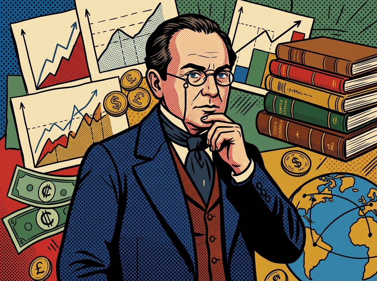 Raúl Prebisch retrato pop art economista