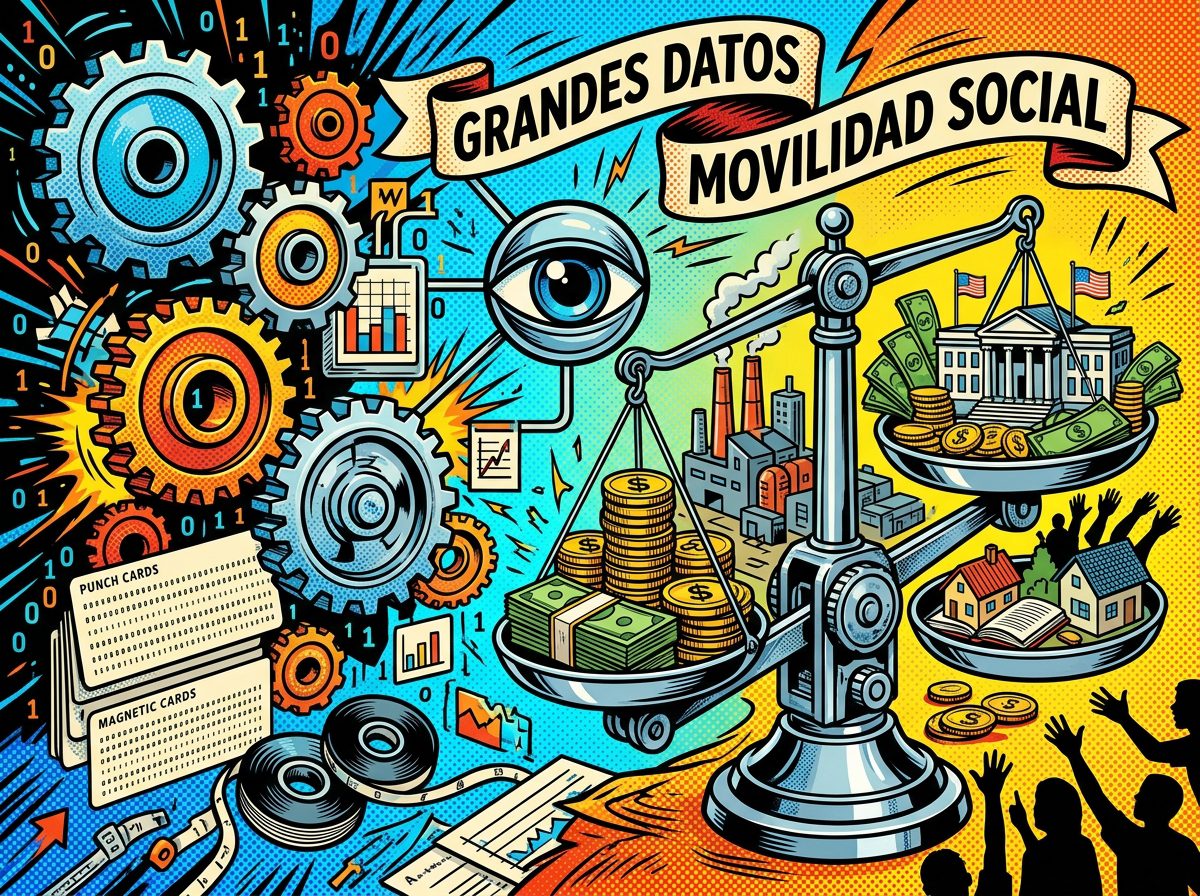 ¿Cómo mide Chetty la desigualdad de oportunidades  pop art