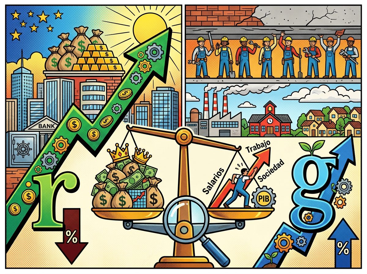 Thomas Piketty y su aporte central sobre desiguald pop art