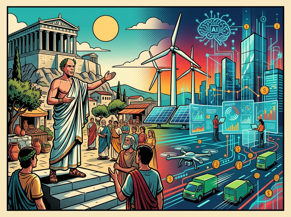 Yanis Varoufakis economia digital pop art